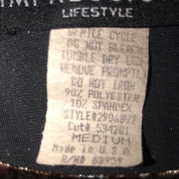 Leopard Roses Velour Top, Size XL - Picture 6 of 10